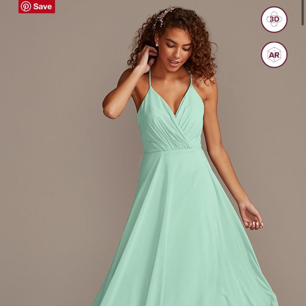 David’s Bridal Bridesmaid Dress in Mint